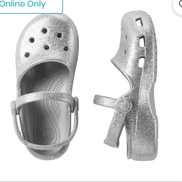 CROCS Other - Crocs Karin Sparkle Clog in Silver